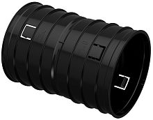 Муфта соединительная для двустенных труб IEK Д=140 черный фото Муфта соединительная для двустенных труб IEK Д=140 черный картинка